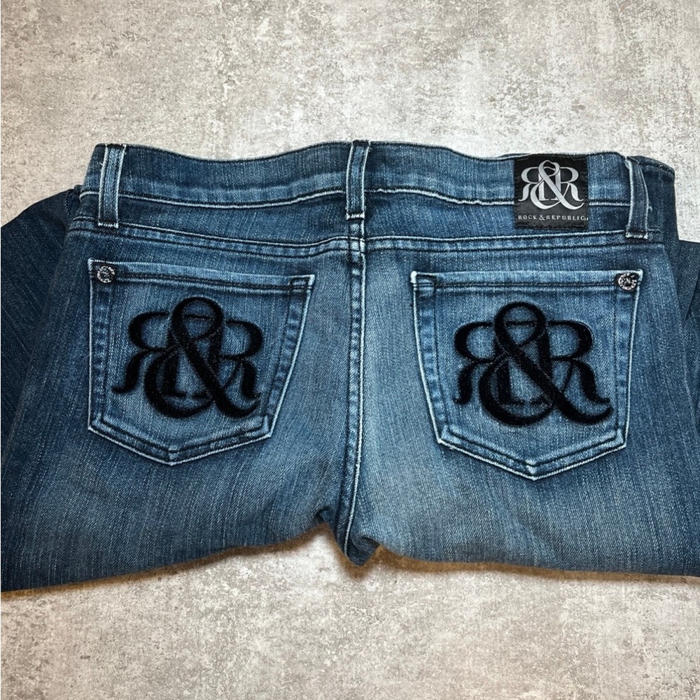 Rock & Republic Dark Blue Denim - Picture 2 of 4